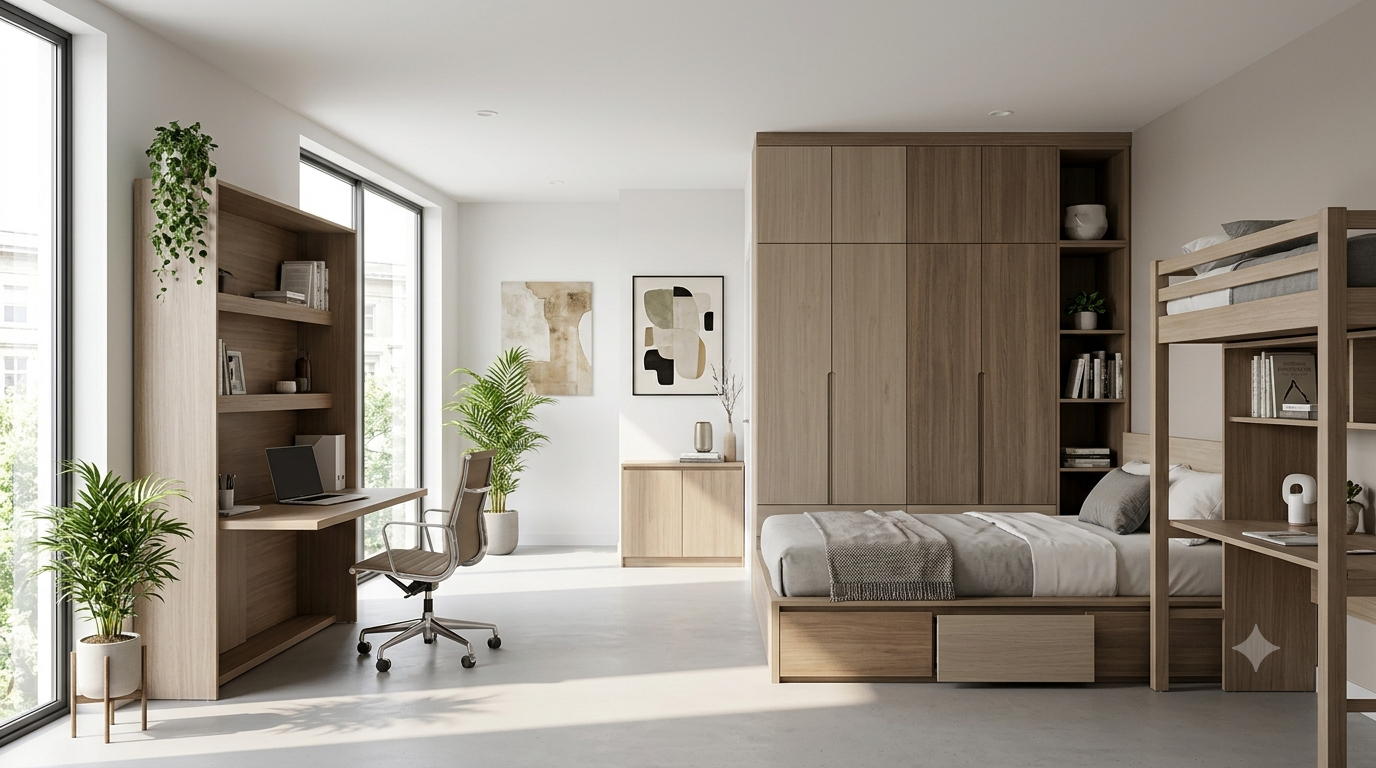 Các phương pháp bố trí giường MDF kết hợp tối ưu nội thất
